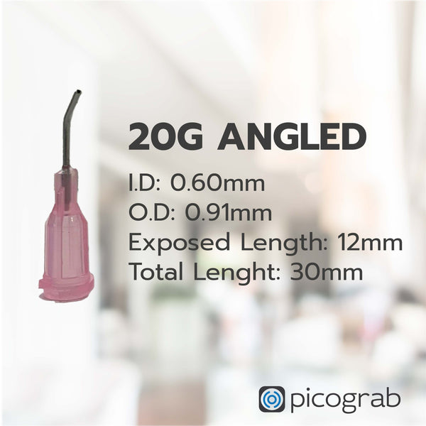 Angled Suction Needles 20G (5x)