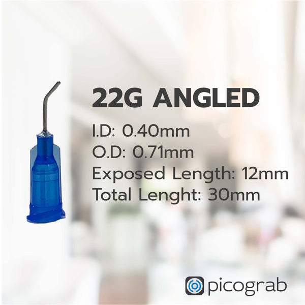 Angled Suction Needles 22G (5x)