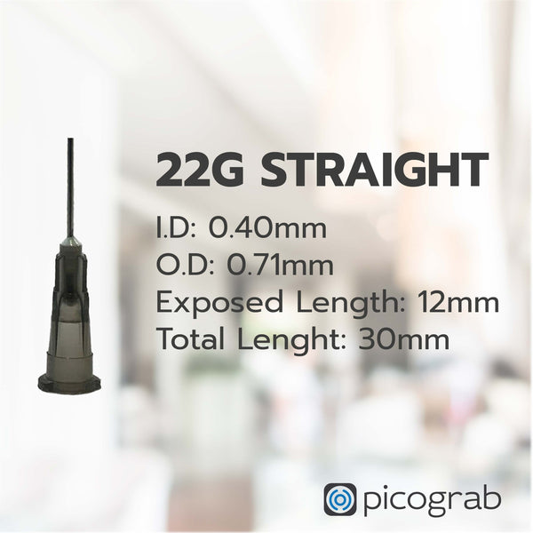 Straight Suction Needles 22G (5x)