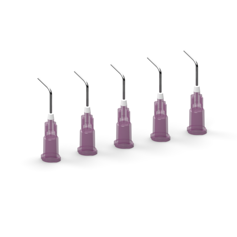 Agujas de succión acodadas 20G (5x)