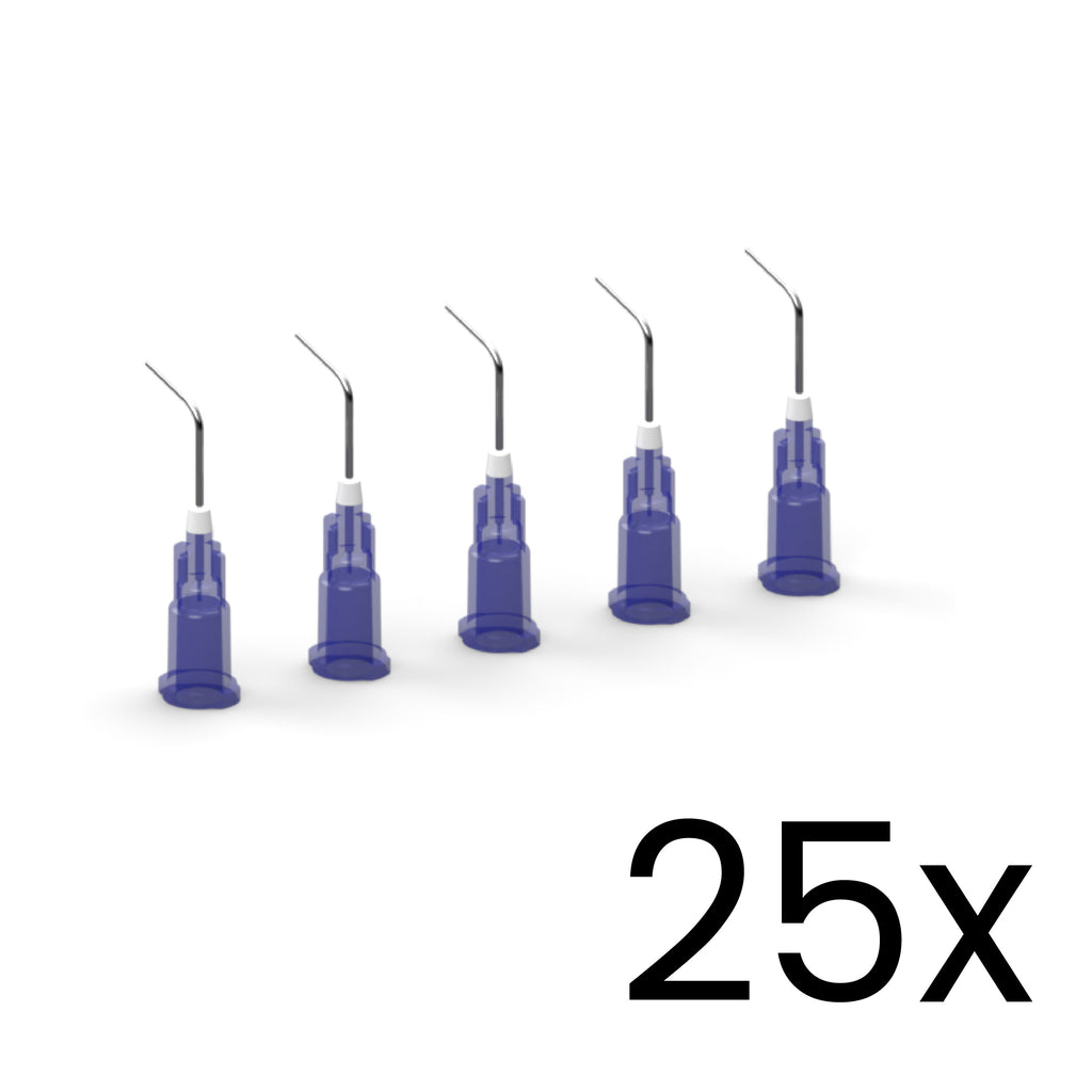 Agujas de succión acodadas 22G (25x)