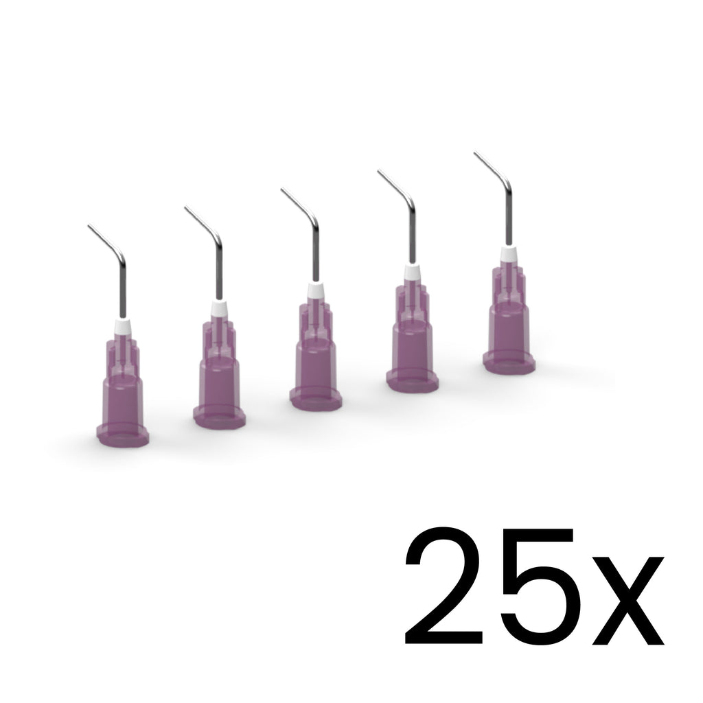 Agujas de succión acodadas 20G (25x)